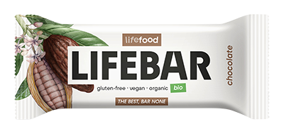 Lifefood Lifebar chocolade glutenvrij bio & raw 40g