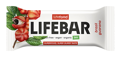 Lifefood Lifebar brazil guarana glutenvrij bio & raw 40g