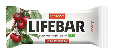 Lifefood Lifebar kers glutenvrij bio & raw 40g