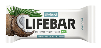 Lifefood Lifebar kokos glutenvrij bio & raw 40g