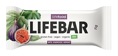 Lifefood Lifebar vijgen glutenvrij bio & raw 40g
