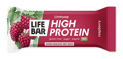 Lifefood Lifebar High protein raspberry bio & raw 40g