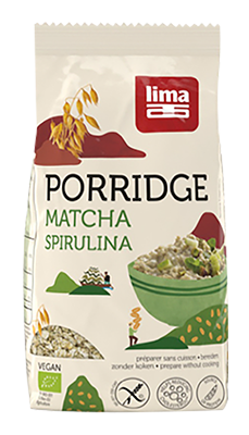 Lima Express porridge matcha spirulina glutenvrij bio 350g