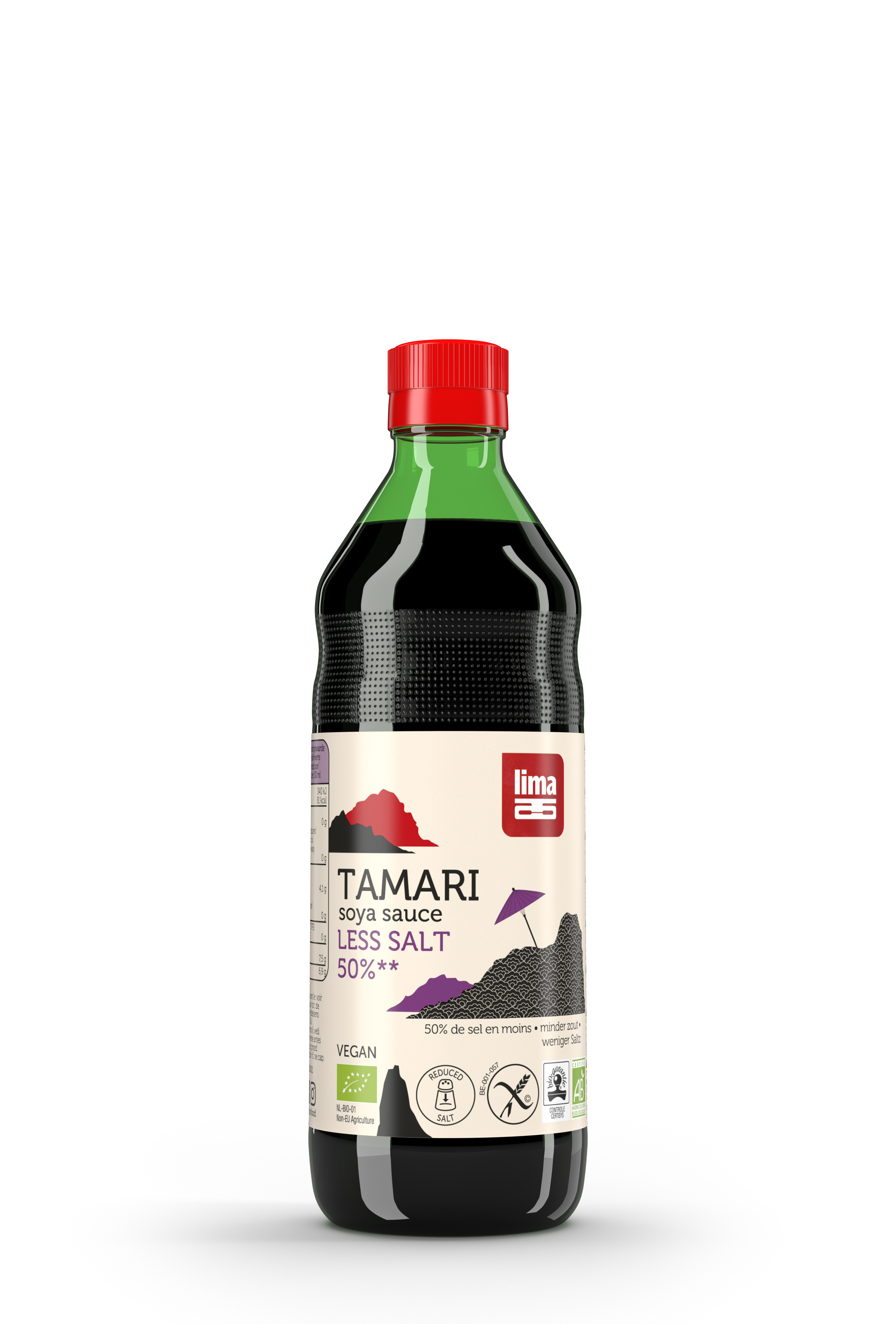 Lima Tamari 50% minder zout glutenvrij bio 500ml