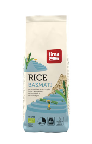 Lima Rijst basmati halfvol bio 500g