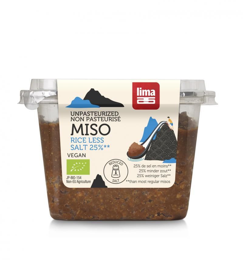 Lima Miso rijst 25% minder zout bio 300g