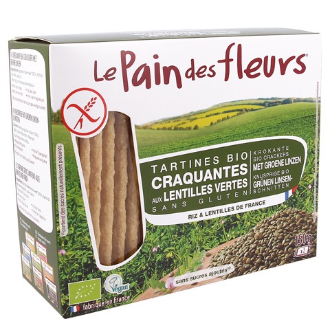 Le pain des fleurs Groene linzen bio 150g