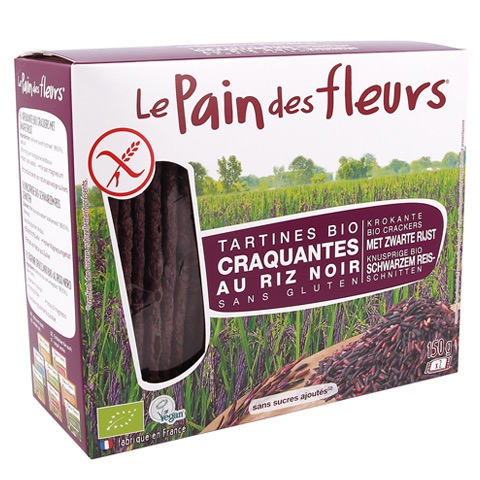 Le pain des fleurs Zwarte rijst bio 150g