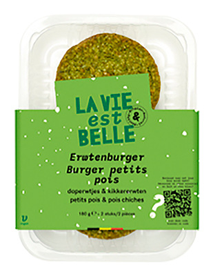 La vie est belle Erwten burger bio 2x90g