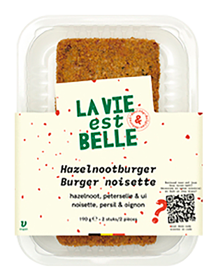 La vie est belle Hazelnootburger bio 2x90g