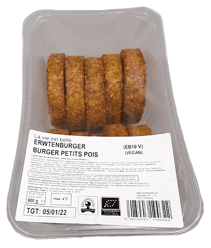 La vie est belle Erwten burger bio 10x90g