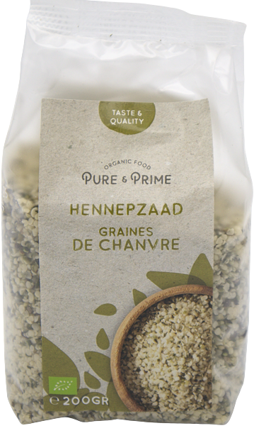 Pure & Prime Hennepzaad gepeld bio 200g