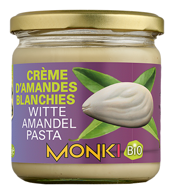 Monki Witte amandelpasta bio zz 330g