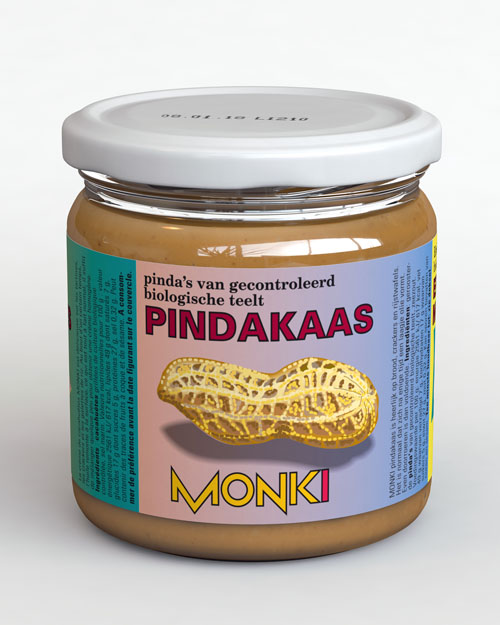 Monki Pindakaas bio mz 330g