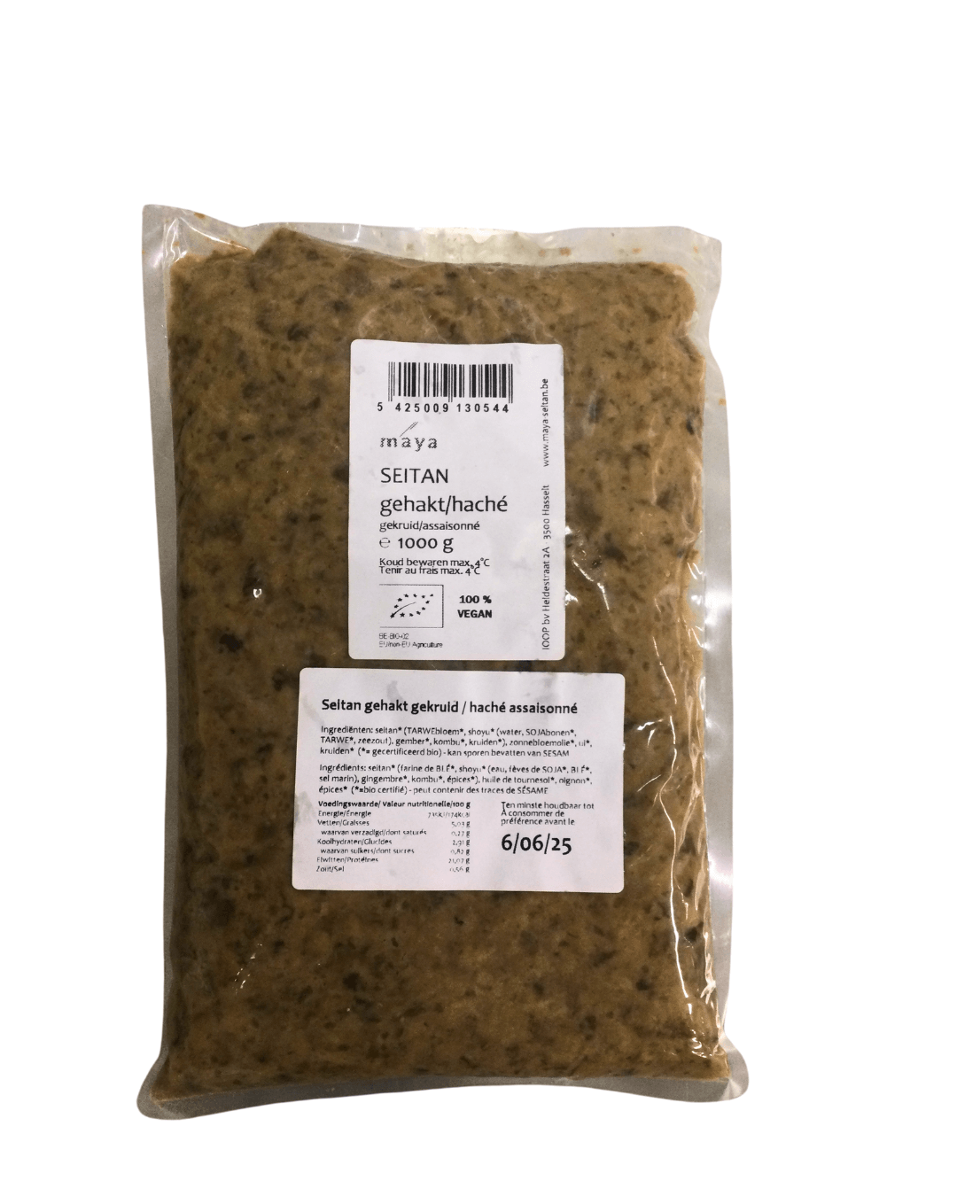 Maya Seitan gehakt gekruid bio 1kg