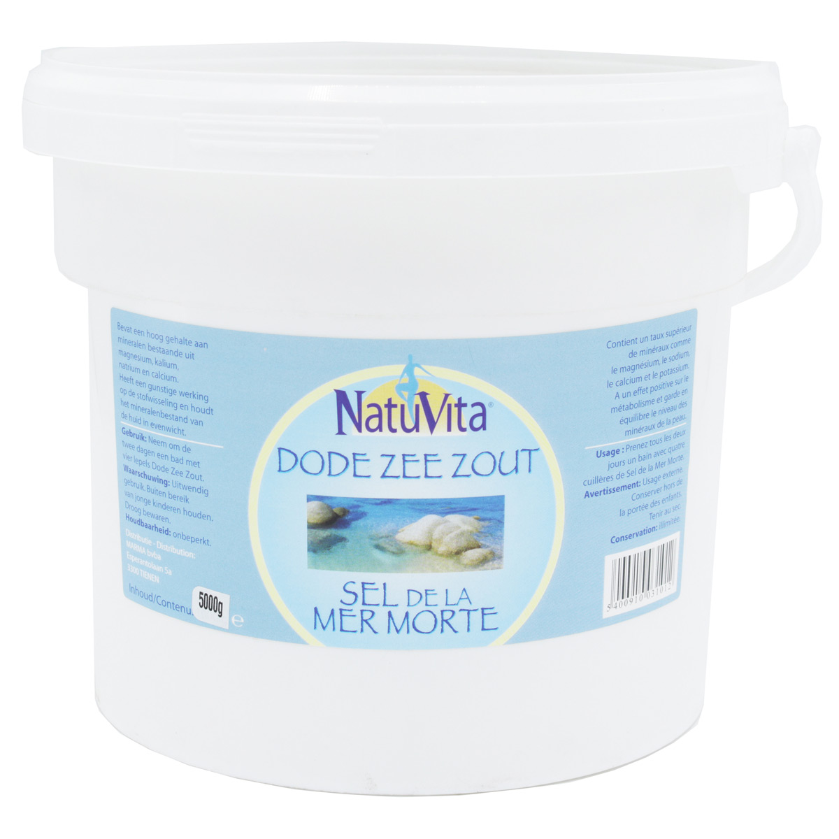 Natuvita Dode zeezout emmer 5kg