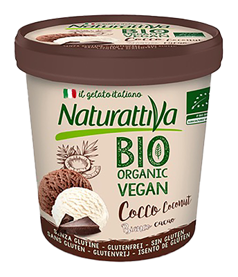 Naturattiva Kokos ijs vanille/chocolade glutenvrij bio 300g