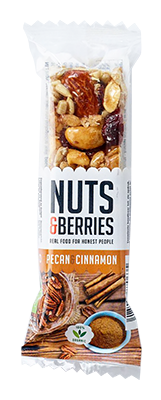 Nuts & berries Energy bar pecan kaneel bio 30g