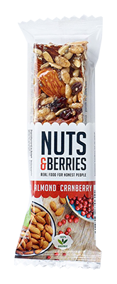 Nuts & berries Energy bar amandel-cranberry bio 30g