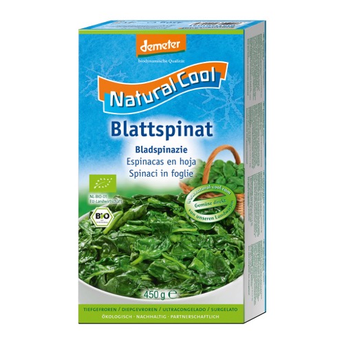 Natural Cool Bladspinazie bio demeter 450g