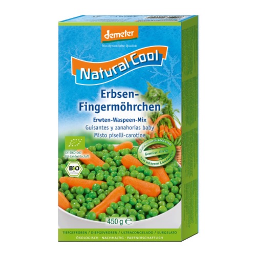 Natural Cool Erwten & wortelen bio demeter 450g