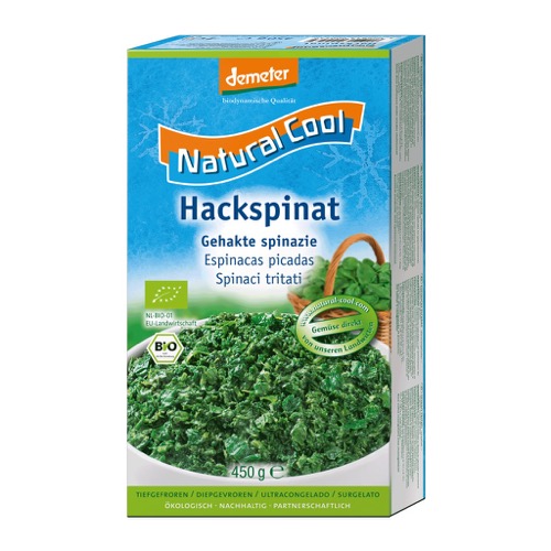 Natural Cool Gehakte spinazie bio 450g