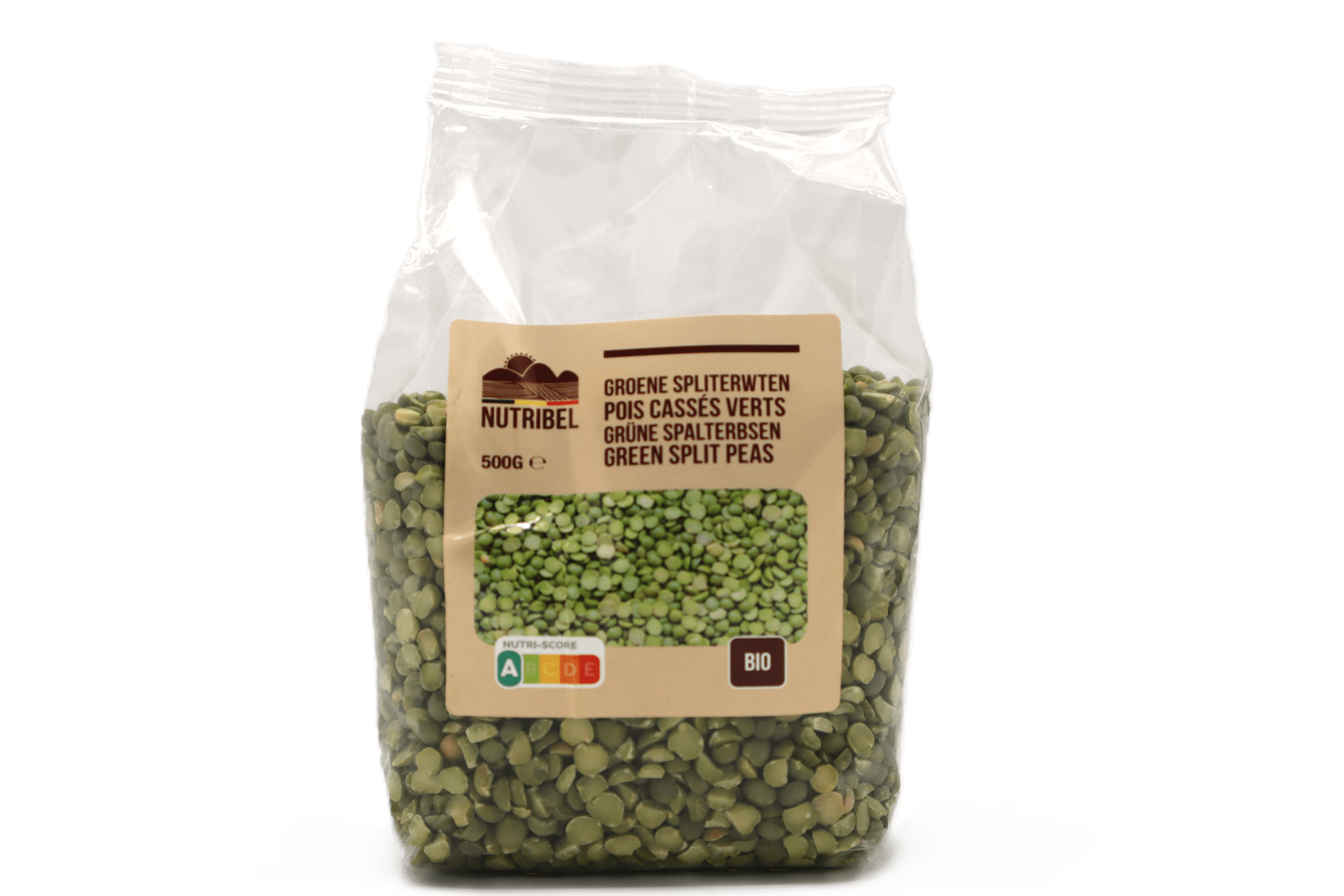 Nutribel Spliterwten groen bio 500g