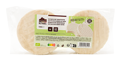 Nutribel Rijstwafels met yoghurt coating bio 100g