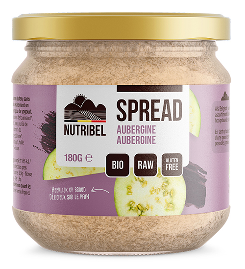 Nutribel Aubergine spread bio & glutenvrij 190ml