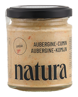 Natura Spread aubergine-komijn bio 170g