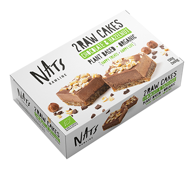 Nats Raw cake chocolade & hazelnoten bio 130g
