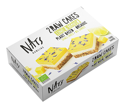Nats Raw cake limoen & mango bio 130g