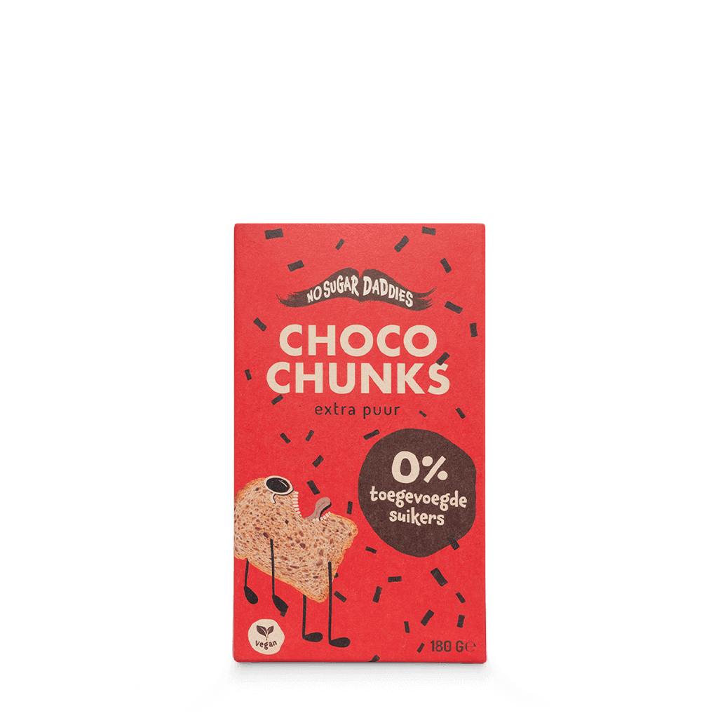 No Sugar Daddies Choco chunks puur bio 180g