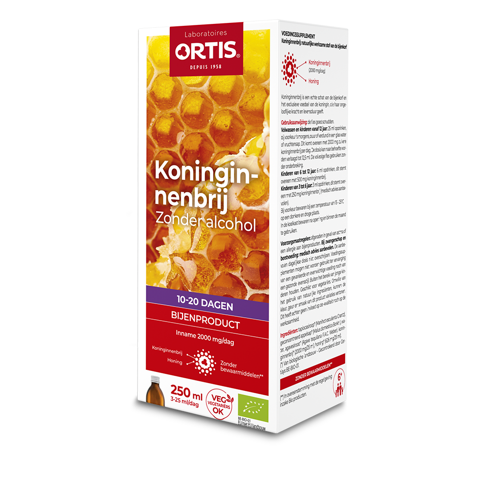 Ortis Koninginnebrij z. alcohol bio 250ml PL33/183
