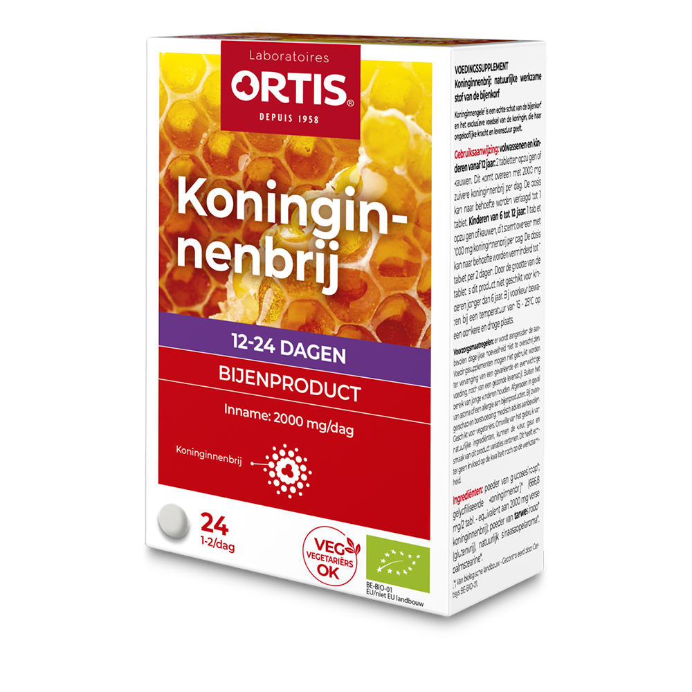 Ortis Koninginnebrij bio 24 kauwtabletten PL33/182