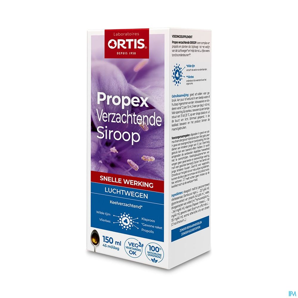 Ortis Propex verzachtende siroop 150ml PL33/15