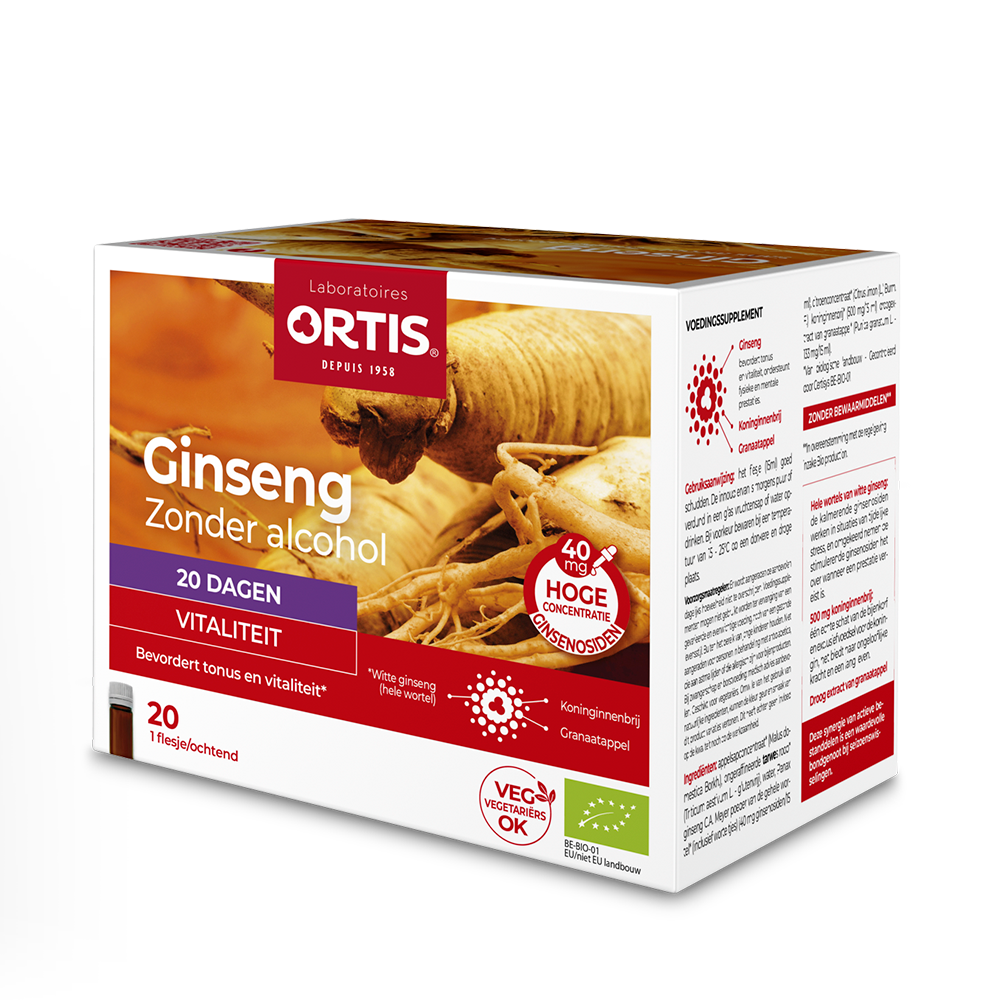 Ortis Ginseng z.alcohol bio 20x15ml PL33/179