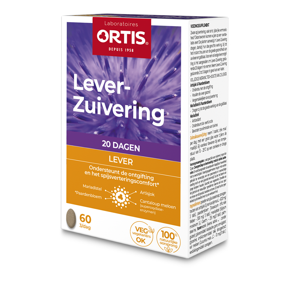 Ortis Methoddraine leverzuivering 60tabl