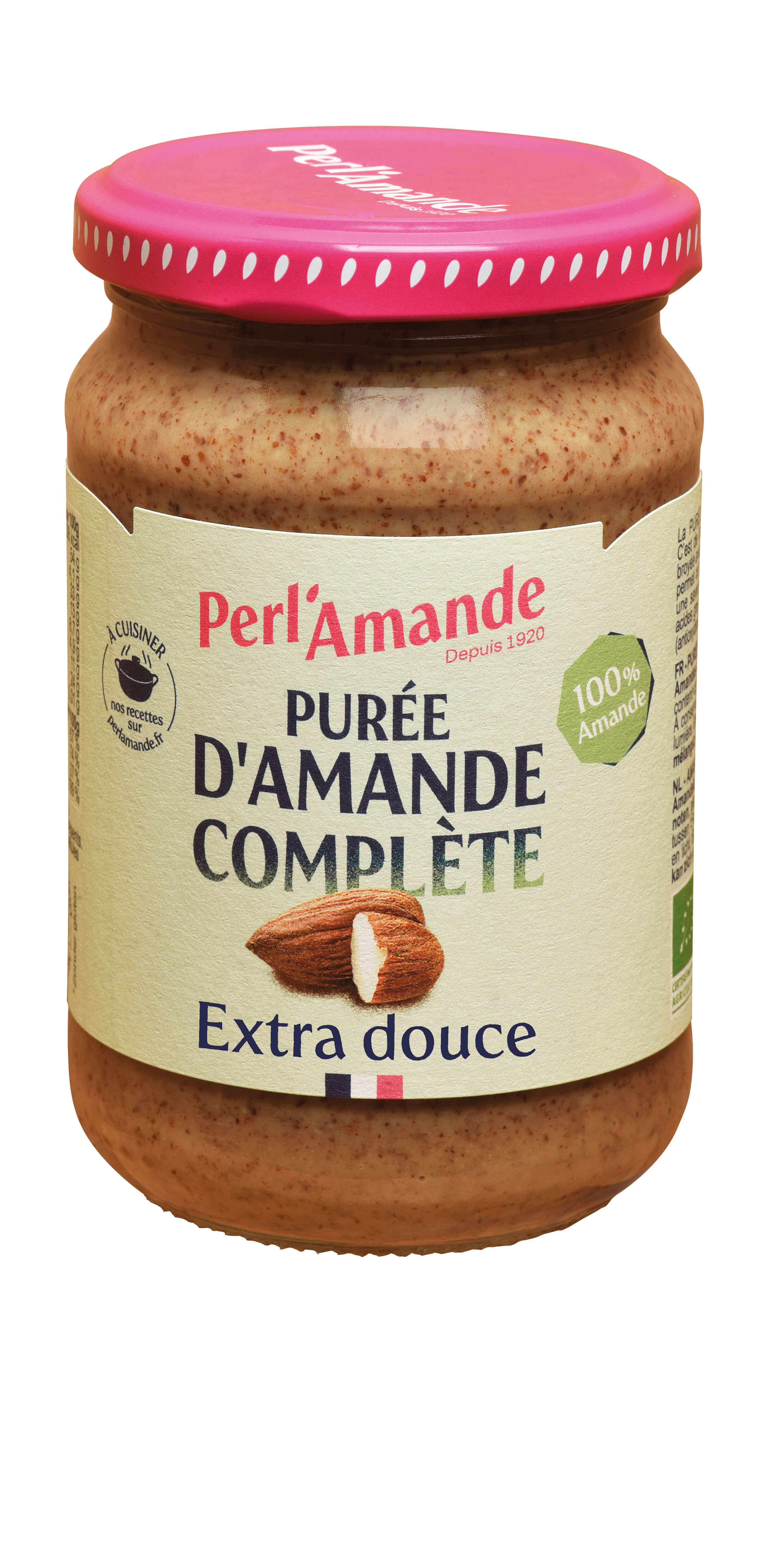Perl'amande Amandelpuree extra zoet bio 280g