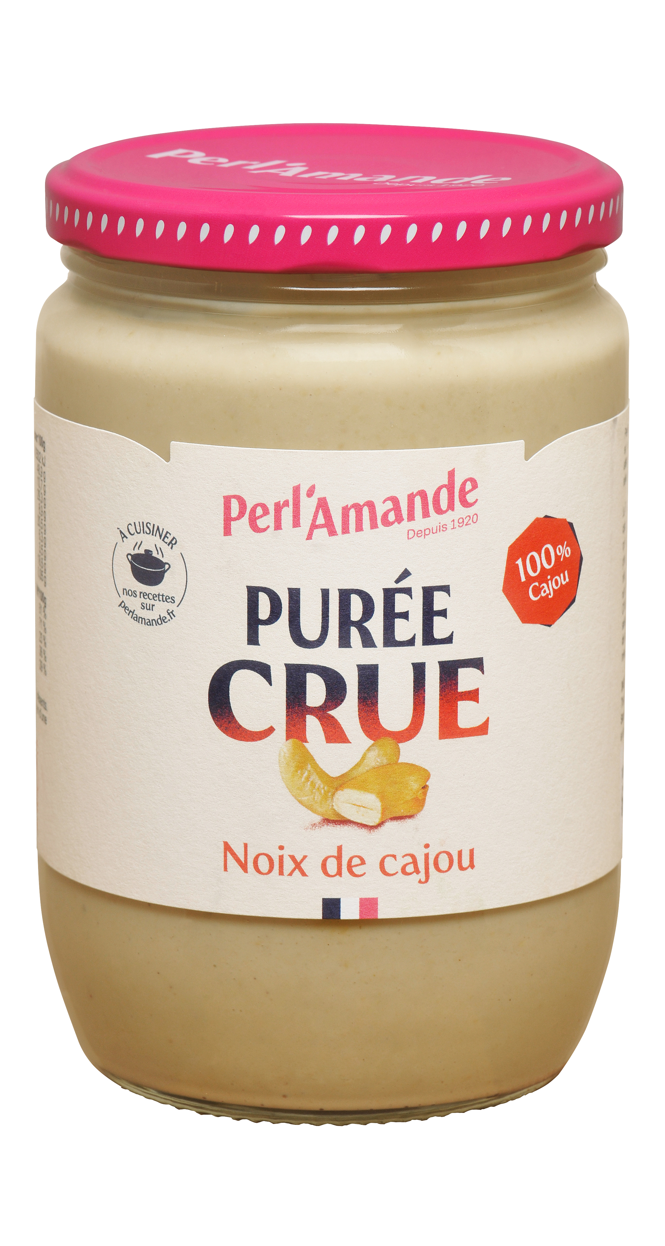 Perl'amande Cashewpuree glutenvrij bio & raw 630g
