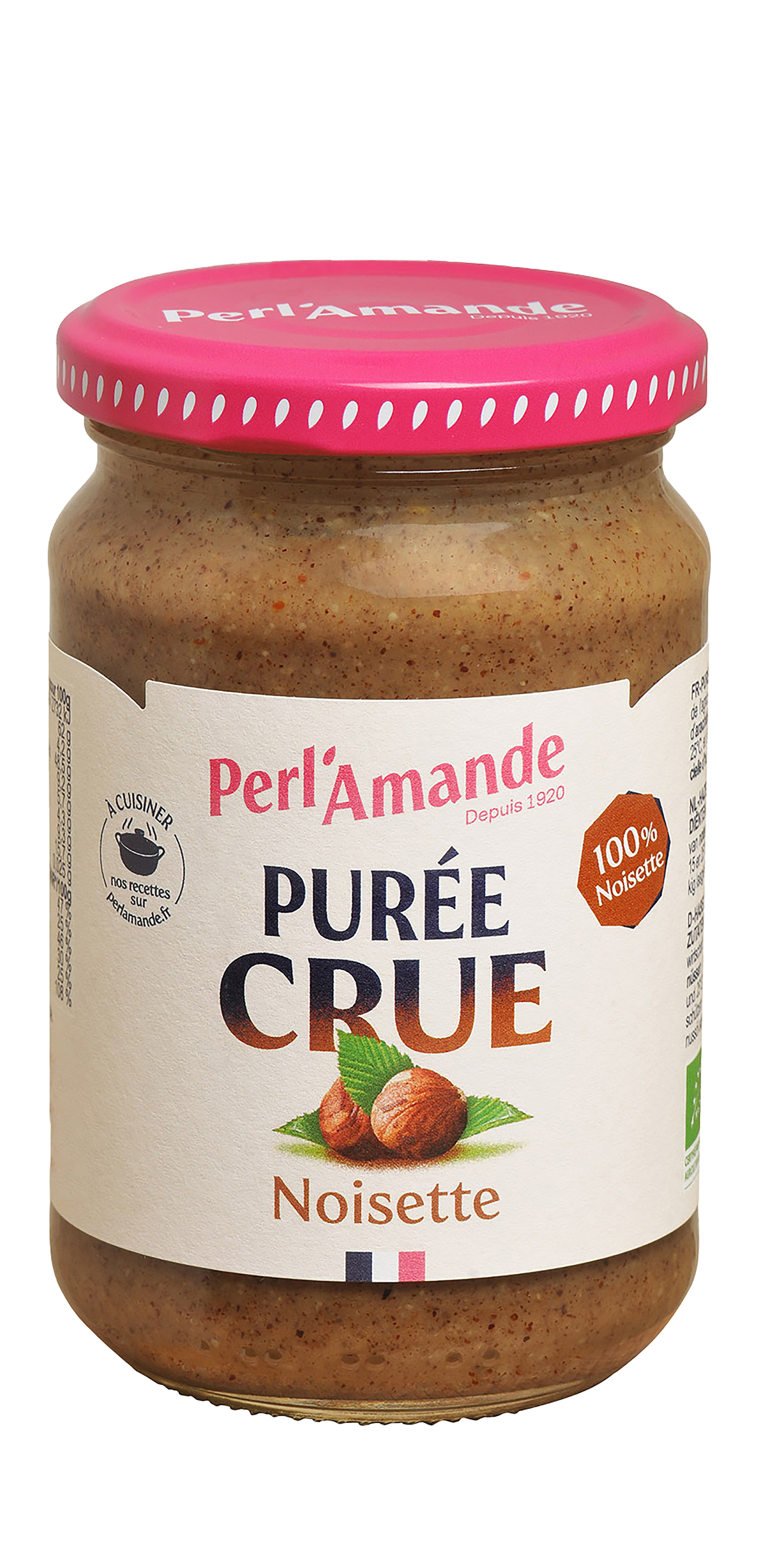 Perl'amande Hazelnootpuree glutenvrij bio & raw 280g