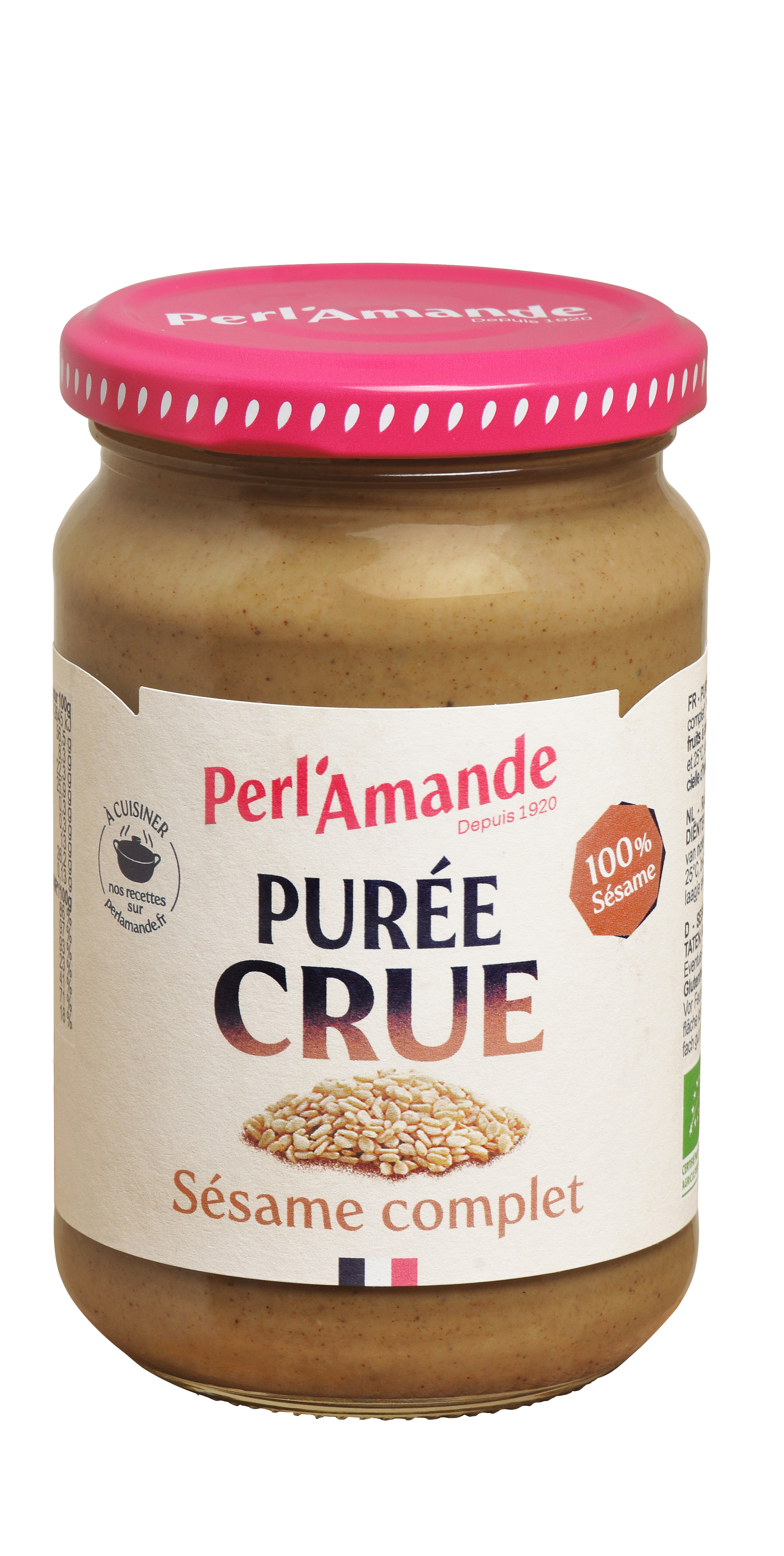 Perl'amande Sesampuree compleet glutenvrij bio 280g