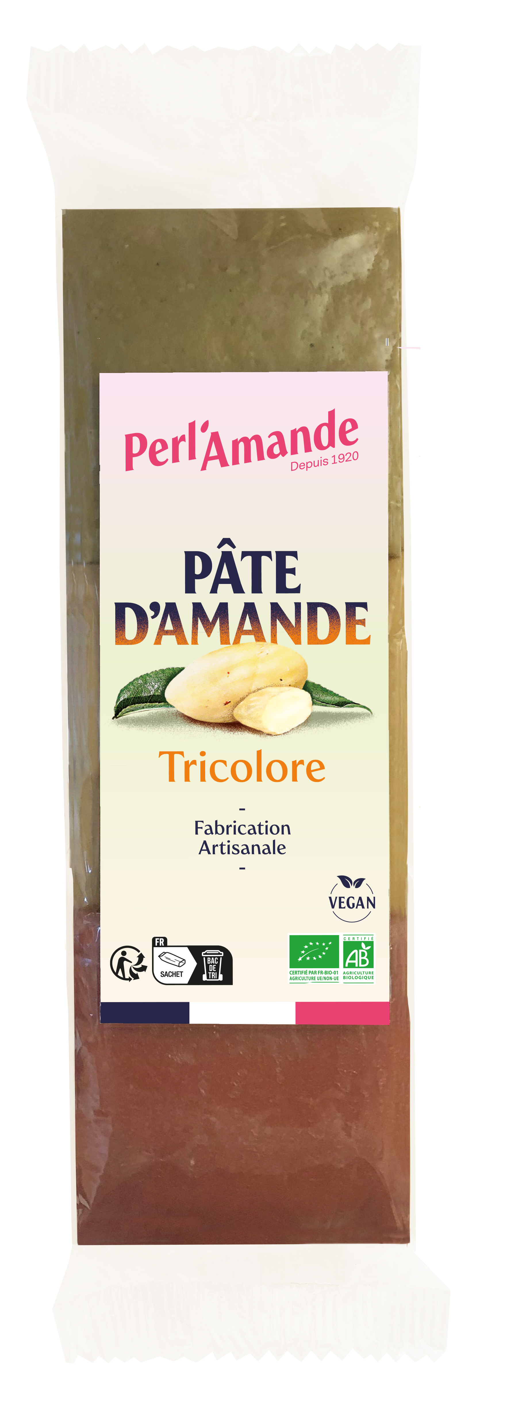 Perl'amande Amandelreep tricolor bio 300g