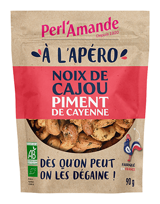 Perl'amande Geroosterde cashews met peper bio 90g