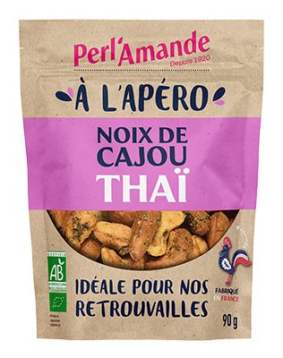 Perl'amande Geroosterde cashews met thaïse kruiden bio 90g