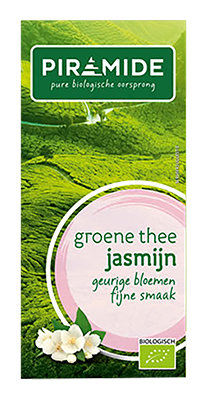 Piramide Groene thee jasmijn bio 20 builtjes