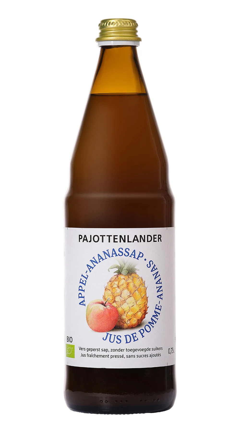 Pajottenlander Appel-ananassap bio 0,75L