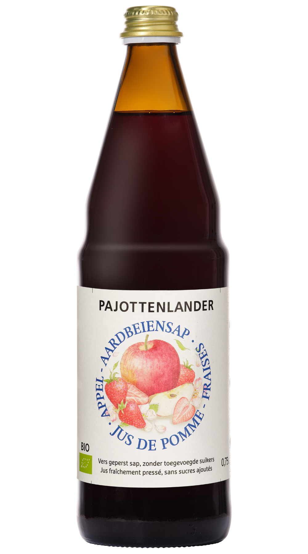 Pajottenlander Appel-aardbeisap bio 0,75L