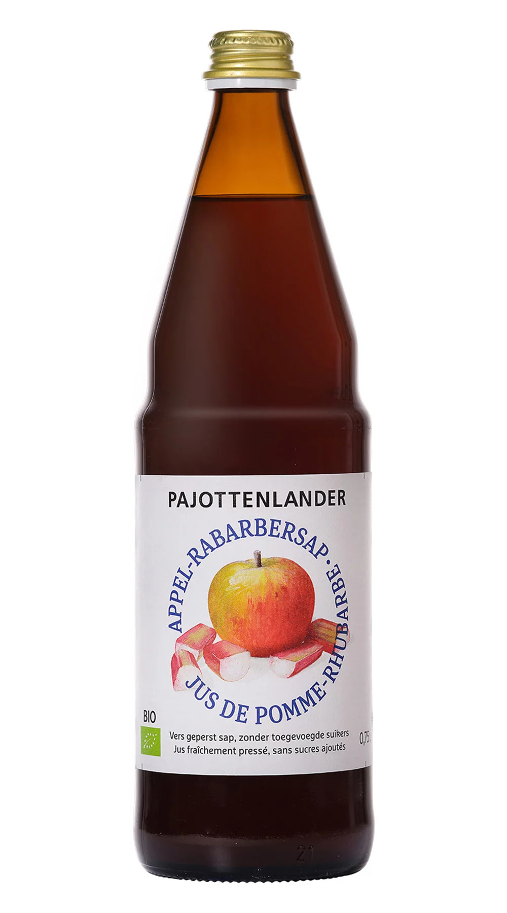 Pajottenlander Appel-rabarbersap bio 0.75L