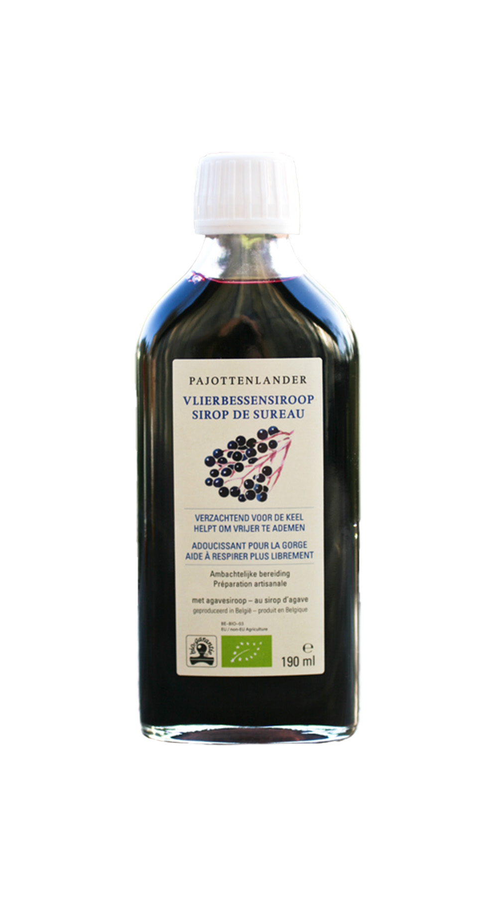 Pajottenlander Vlierbessensiroop bio 190ml